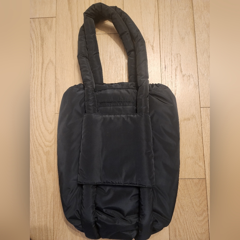 Dagne Dover Black Nylon Tote with Padded Handles - Picture 7 of 9